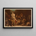 Bijbel goudkleurig van de klassiekers Pl057 - Jan Ladislaw Skora — ingelijst kunstwerk aan de muur