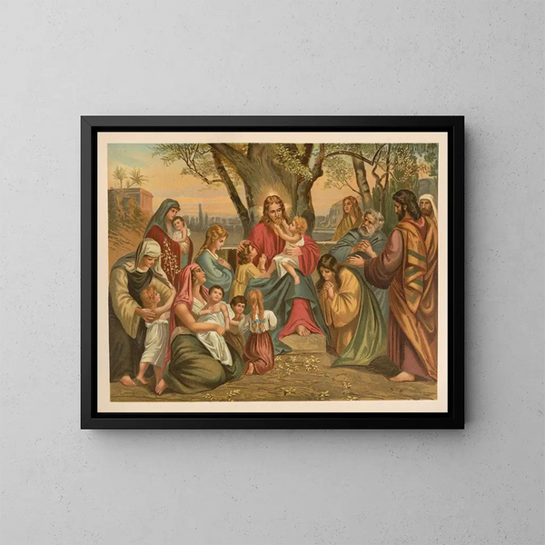 Bijbel in goud van de klassiekers - Jan Ladislaw Skora — ingelijst kunstwerk aan de muur