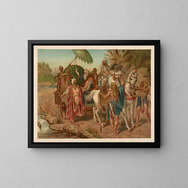 Bijbel goudkleurig van de klassiekers Pl121 - Jan Ladislaw Skora — ingelijst kunstwerk aan de muur