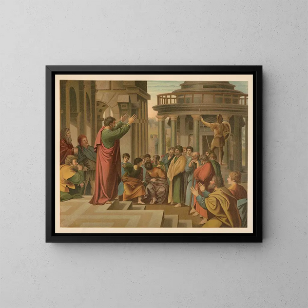 Bijbel met gouden omlijsting van de klassiekers Pl124 - Jan Ladislaw Skora — ingelijst kunstwerk aan de muur