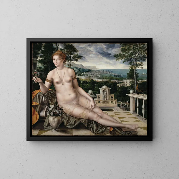 Venus of Cythera - Jan Massys — framed artwork on a wall