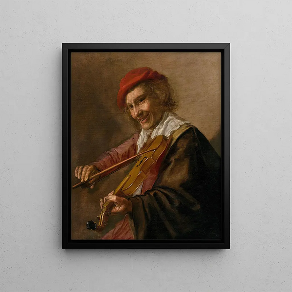 The Violinist - Jan Miense Molenaer — framed artwork on a wall