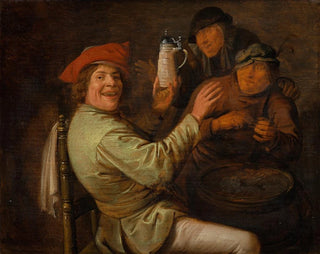De Vijf Zintuigen: L'Ouïe - Jan Miense Molenaer — weergave van het kunstwerk