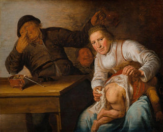 De Vijf Zintuigen: L'Odorat - Jan Miense Molenaer — weergave van het kunstwerk