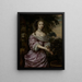 Portrait of a Woman - Jan Mijtens — framed artwork on a wall