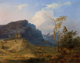 Jan Nepomucen Glowacki - Mountain landscape.webp