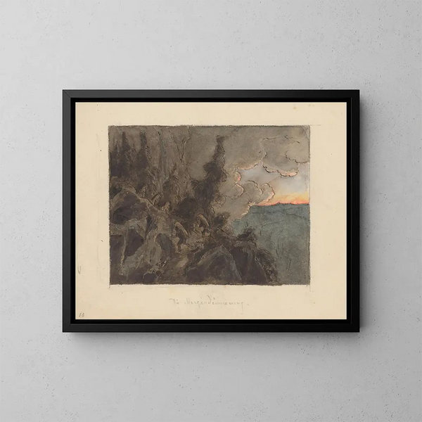 Twilight Painting - Jan Nowopack — framed artwork on a wall
