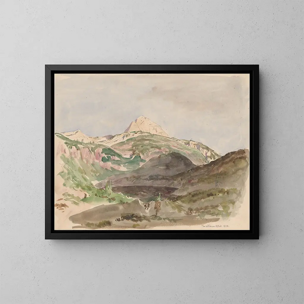 View of the Wildesee - Jan Nowopack — framed artwork on a wall