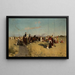 In het veld - Jan Owidzki — ingelijst kunstwerk aan de muur