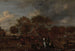 Sluit met de landheer, zijn vrouw en de schilder op de voorgrond - Jan Pietersz Opperdoes — weergave van het kunstwerk