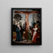 Crucifixion - Jan Provoost — framed artwork on a wall