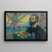 Zelfportret met een Fruitsmand op Zeeachtergrond - Jan Rembowski — ingelijst kunstwerk aan de muur