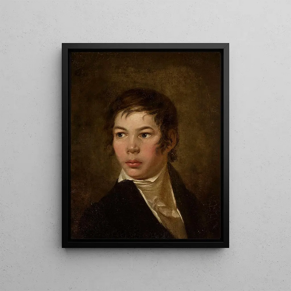 Portrait of Edward Jan Römer 1806-1878 - Jan Rustem — framed artwork on a wall