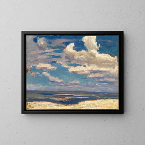 Wolk boven de rivier de Dnjepr - Jan Stanisławski — ingelijst kunstwerk aan de muur
