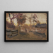 Cours de ferme - Jan Stanisławski — ingelijst kunstwerk aan de muur