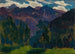 Landschap van de Tatra-bergen - Jan Stanisławski — weergave van het kunstwerk