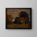 Maan in de wolken - Jan Stanisławski — ingelijst kunstwerk aan de muur