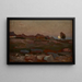Maan op de rotsen - Jan Stanisławski — ingelijst kunstwerk aan de muur