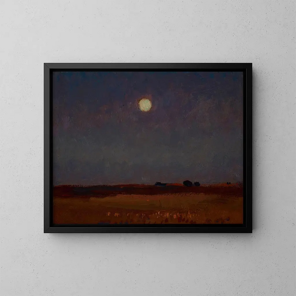 Nacht bij maanlicht - Jan Stanisławski — ingelijst kunstwerk aan de muur