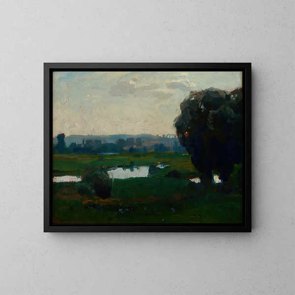 Ochtend - Jan Stanisławski — ingelijst kunstwerk aan de muur