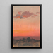 Zonsondergang - Jan Stanisławski — ingelijst kunstwerk aan de muur