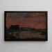 De Vistula bij schemerlicht - Jan Stanisławski — ingelijst kunstwerk aan de muur