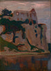 Tyniec à l'aube - Jan Stanisławski — ingelijst kunstwerk aan de muur