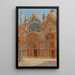 Portaal van San Marco in Venetië - Jan Stanisławski — ingelijst kunstwerk aan de muur
