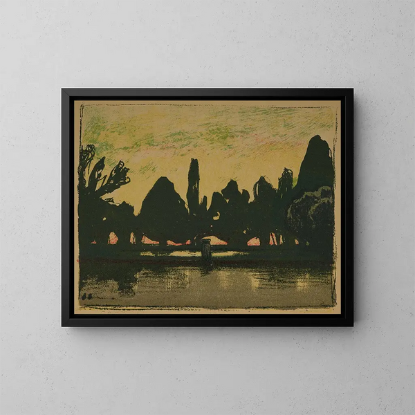 Villa d'Este - Jan Stanisławski — ingelijst kunstwerk aan de muur