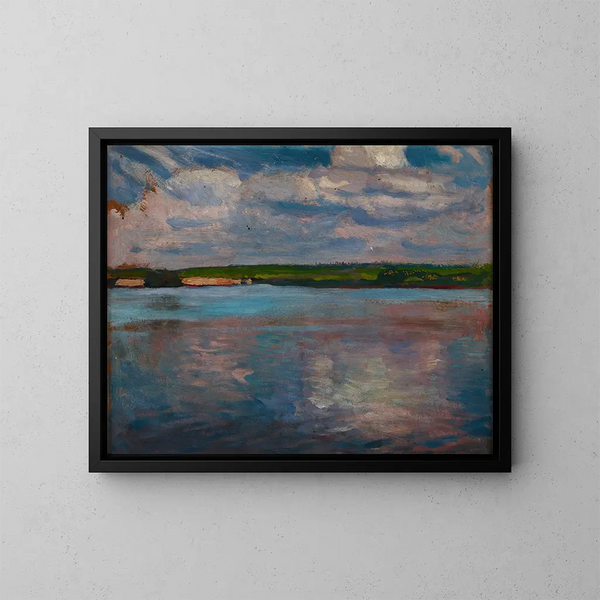 L'eau au soleil - Jan Stanisławski — ingelijst kunstwerk aan de muur
