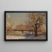 Winterlandschap - Jan Stanisławski — ingelijst kunstwerk aan de muur