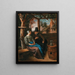 Een aanbidder met een jonge vrouw - Jan Steen — ingelijst kunstwerk aan de muur