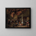 Een dorpsbruiloft - Jan Steen — ingelijst kunstwerk aan de muur