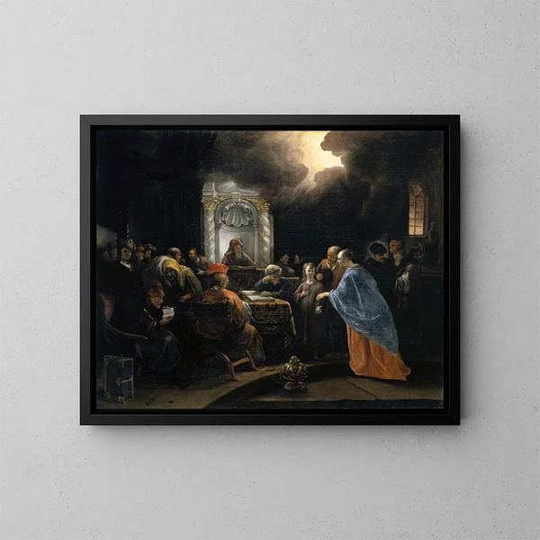 De Christus onder de artsen - Jan Steen — ingelijst kunstwerk aan de muur