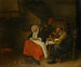 boer die eieren eet - Jan Steen — weergave van het kunstwerk