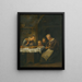 genade vóór een maaltijd - Jan Steen — ingelijst kunstwerk aan de muur