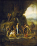 Mozes slaat op de rots - Jan Steen — weergave van het kunstwerk
