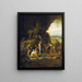 Mozes slaat op de rots - Jan Steen — ingelijst kunstwerk aan de muur