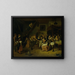 Bruiloft van boeren - Jan Steen — ingelijst kunstwerk aan de muur