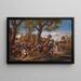 Landbouwers die feestvieren voor een herberg - Jan Steen — ingelijst kunstwerk aan de muur