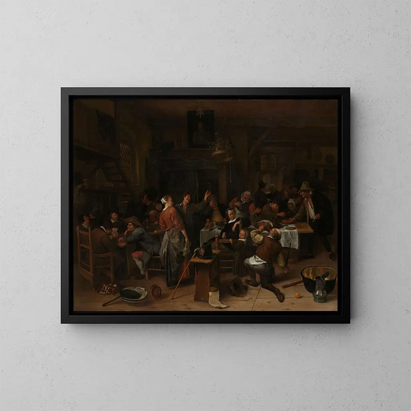 Journée des princes - Jan Steen — ingelijst kunstwerk aan de muur