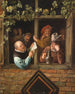 Rhétoriciens à la fenêtre - Jan Steen — weergave van het kunstwerk