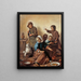 Het kindermaal - Jan Steen — ingelijst kunstwerk aan de muur
