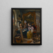 De tekenles - Jan Steen — ingelijst kunstwerk aan de muur