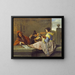 De luitspeler - Jan Steen — ingelijst kunstwerk aan de muur