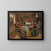 De vrolijke familie - Jan Steen — ingelijst kunstwerk aan de muur