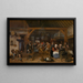 Het Bruiloftfeest - Jan Steen — ingelijst kunstwerk aan de muur