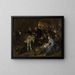 L'aanbidding van de herders - Jan Steen — ingelijst kunstwerk aan de muur