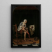 Vrouw bij haar toilette - Jan Steen — ingelijst kunstwerk aan de muur