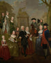 portret van Theodorus Bisdom van Vliet en zijn familie - Jan Stolker — weergave van het kunstwerk
